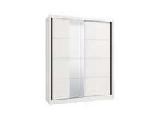 Armadio moderno in MDF bianco