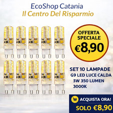 10 PEZZI Lampada G9 LED 3W