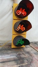 semaforo metallo ghisa bici anni 60/70