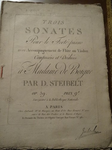 Steibelt trois sonates pour - steibelt,