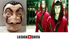 CARNEVALE HALLOWEEN MASCHERA SALVADOR DALI CASA DI CARTA CASA DE PAPEL DALì MASK