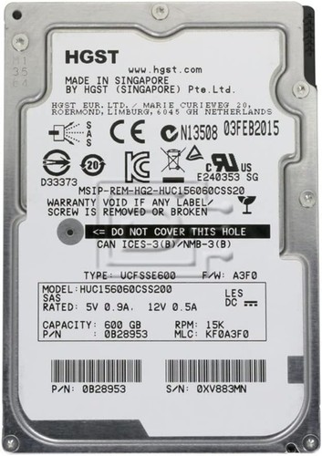 Hitachi 600 rpm 12 - gb, k