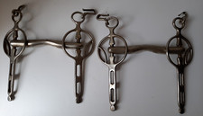 MORSO PER CAVALLO COPPIA  IN METALLO LUCIDO BRIGLIE CORRIDA TORERO