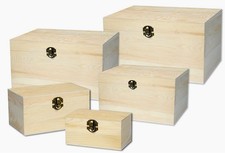 5 scatole legno portagioielli porta oggetti scatola x decoupage fai da te decoro