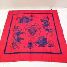 Foulard Hermes 100% seta 87x87 cm colore rosso