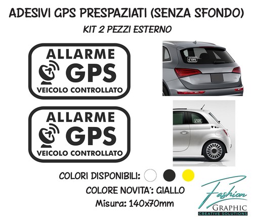 Due adesivi antifurto - adesivi,