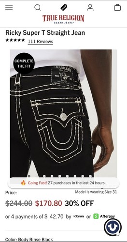 Jeans uomo true - jeans,