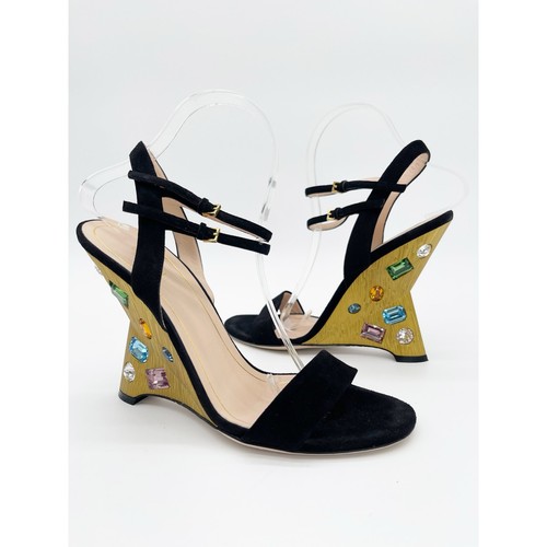 Gucci engel sandali con zeppa - engel,