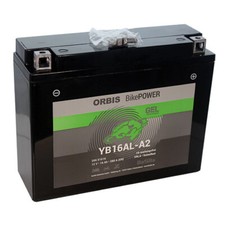 Batteria Moto 12V 16Ah Gel Antiperdite Orbis BikePower YB16AL-A2 51616