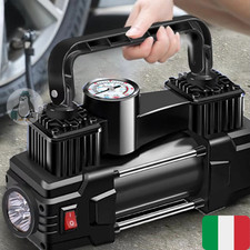 Mini Compressore ad Aria Auto Pompa Elettrica Gonfiatore Pneumatici 12V 150PSI