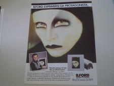 advertising Pubblicità 1986 ILFORD e TRUCCATORE STEFANO ANSELMO