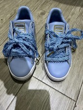 Sneakers donna puma basket cuore uncinetto viola .Numero 36 . Come nuove 