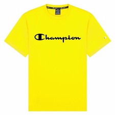 Maglia Sportiva a Maniche Corte Champion Crewneck M Giallo