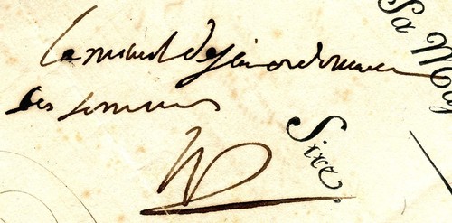 Autografo napoleone - autografo,