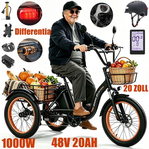 Triciclo elettrico pieghevole - elettrico,