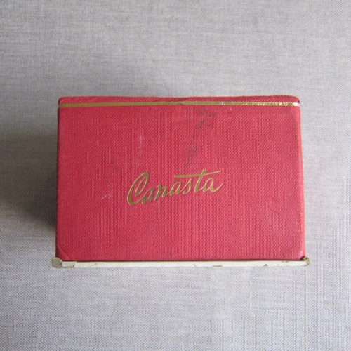Scatola gioco canasta vintage - scatola,