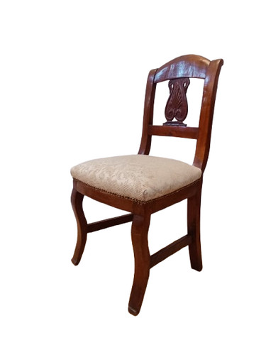 Sedia impero noce - sedia, con
