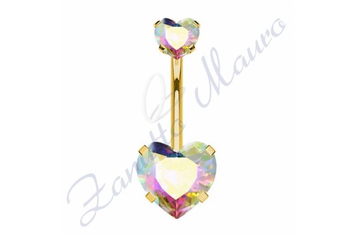 Piercing cuore aurora boreale