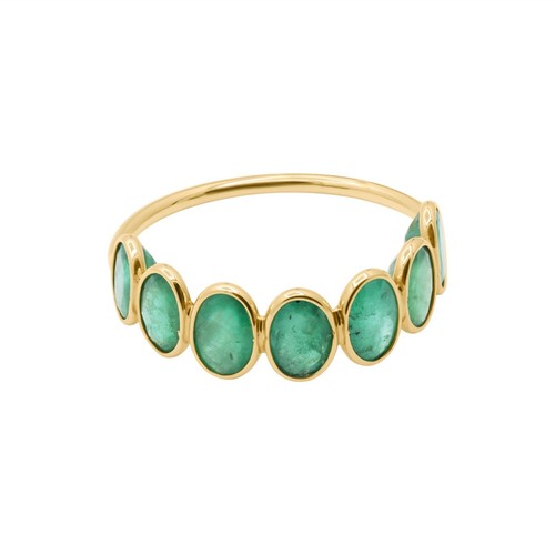 18k oro giallo - 18k, smeraldo
