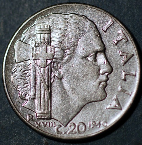 Italy centesimi 1940 75 - km#,