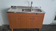 Lavello cucina 2 vasche con mobile e rubinetto