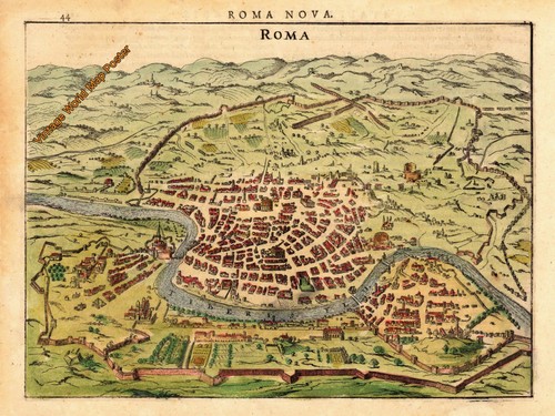 Poster vintage 1572 - , mappa