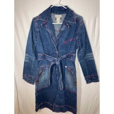 Trench cappotto donna denim