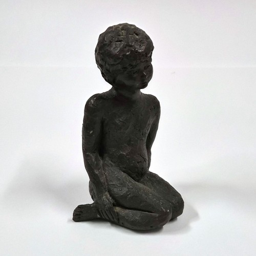 Statua figurina bambino seduto - statua,