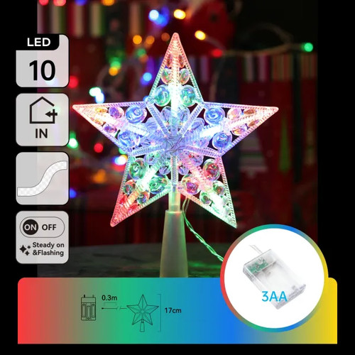 Aigostar puntale stella albero - stella,