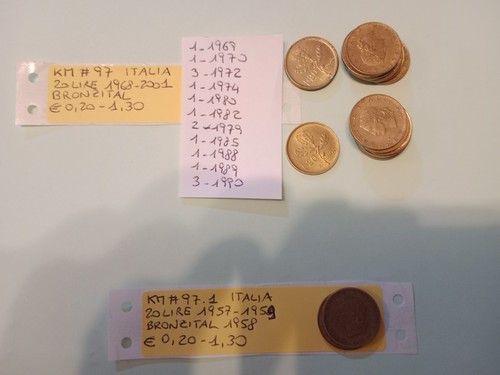 Moneta italia lire - moneta,
