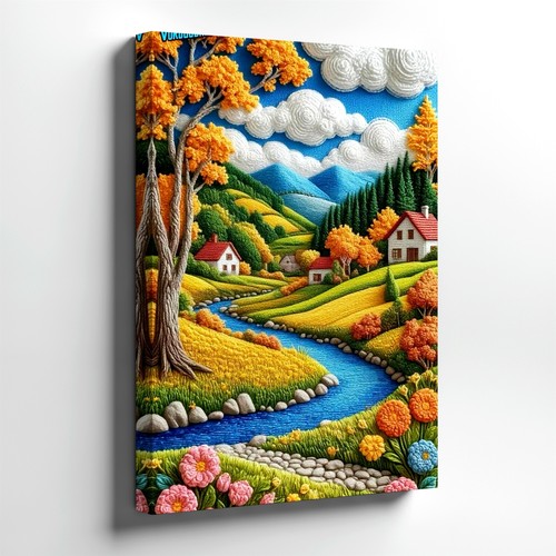 Arte parete ricamata - parete,