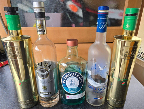 Empty vodka gin alcohol - empty,