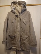 Giacca cappuccio PARKA VERDE Giubbotto IMBOTTITO Invernale Tg.40 donna benetton