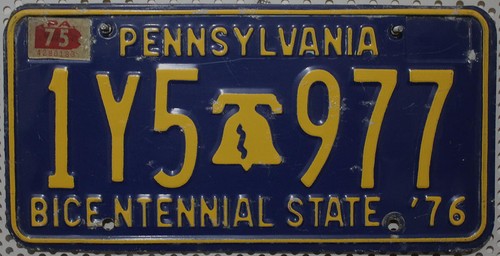 Targa pennsylvania stati uniti - pennsylvania,