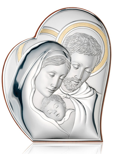 Sacra famiglia argento - famiglia, in