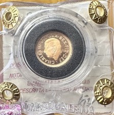 MONETA ORO REGNO UNITO CARLO III 1/4 STERLINA 2022 sigillata PROOF SUBALPINA