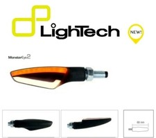LIGHTECH COPPIA INDICATORI FRECCE LED FRE934NER POSIZIONE ANT. OMOLOGATE MOTO