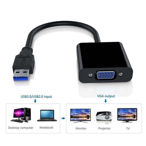 Adattatore usb a - adattatore, vga