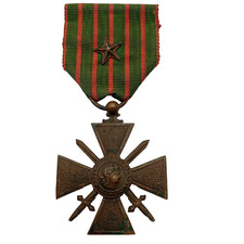 P24/11/25 (REF31851) Medaglia militare croce di guerra 14/18 medaglia francese