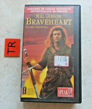 VHS BRAVEHEART MEL GIBSON CUORE IMPAVIDO IN LINGUA ORIGINALE SOTTOTITOLO INGLESE