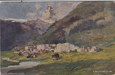 # IL CERVINO - ZERMATT pitt. L. ZAMBELETTI  - 1918