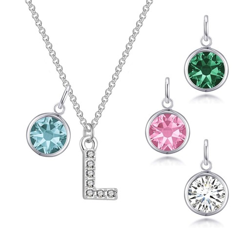 Collana pave iniziale con - collana,