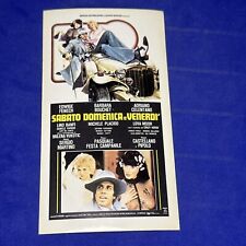 SABATO DOMENICA E VENERDI' - VECCHIO ADESIVO GAMBERINI CINEADESIVO