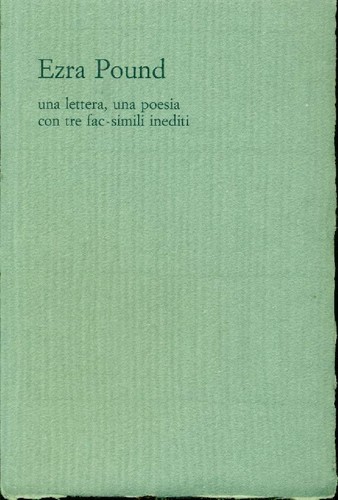 Ezra pound una lettera - ezra, lettera,