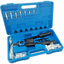 KIT 116 PZ RIVETTATRICE PER INSERTI RIVETTI FILETTATI    M3 M4 M5 M6 M8 M10  M12