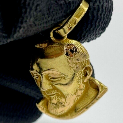 Volto padre pio oro giallo - volto,