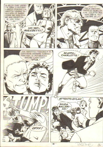 Dylan dog tavola originale - dylan, di