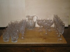 ANTICO SERVIZIO DI BICCHIERI IN CRISTALLO