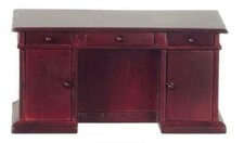 Scrivania A Due Pedestalli In Mogano Per Ufficio Studio Mobili