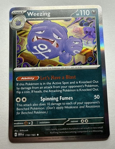 Pokemon weezing 110 165 - pokemon, 110/165